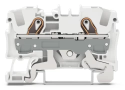 WAGO 2006-1208 6 MM 2 İLETKENLİ BEYAZ BUTONSUZ GEÇİŞ KLEMENSİ - WAGO