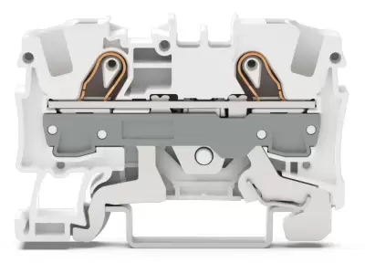 WAGO 2006-1208 6 MM 2 İLETKENLİ BEYAZ BUTONSUZ GEÇİŞ KLEMENSİ - 1