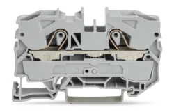 WAGO 2010-1201 10 MM 2 İLETKENLİ GRİ BUTONSUZ GEÇİŞ KLEMENSİ - WAGO