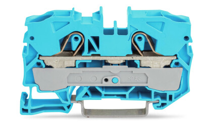 WAGO 2016-1204 16 MM 2 İLETKENLİ MAVİ BUTONSUZ GEÇİŞ KLEMENSİ - WAGO