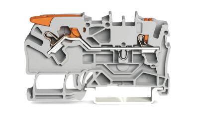 WAGO 2102-5201 2,5 MM GRİ 2 İLETKENLİ KOLLU PUSH BUTONLU KLEMENS - WAGO