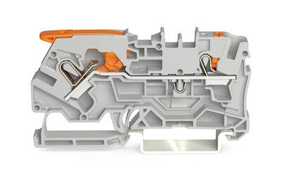 WAGO 2104-5201 4 MM GRİ 2 İLETKENLİ KOLLU GEÇİŞ KLEMENSİ - WAGO