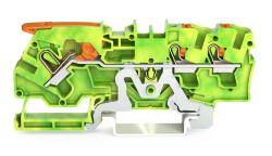 WAGO 2104-5307 4 MM SARI-YEŞİL 3 İLETKENLİ KOLLU PUSH KLEMENS - WAGO