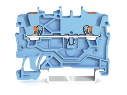 WAGO 2200-1204 1 MM MAVİ 2 İLETKENLİ PUSH BUTON GEÇİŞ KLEMENS - WAGO
