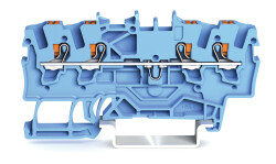 WAGO 2201-1404 1,5 MM MAVİ 4 İLETKENLİ PUSH BUTON GEÇİŞ KLEMENSİ - WAGO