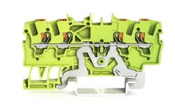 WAGO 2201-1407 1,5 MM SARI-YEŞİL 4 İLETKENLİ PUSH BUTON KLEMENSİ - WAGO
