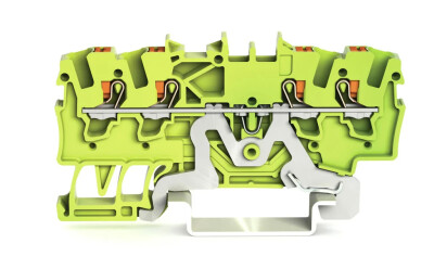 WAGO 2201-1407 1,5 MM SARI-YEŞİL 4 İLETKENLİ PUSH BUTON KLEMENSİ - WAGO