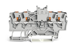 WAGO 2201-1441 1,5 MM ÇİFT POT.PUSH BUTON KÖPRÜLÜ GRİ KLEMENS - WAGO