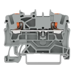 WAGO 2202-1201 2,5 MM GRİ 2 İLETKENLİ PUSH BUTON GEÇİŞ KLEMENSİ - WAGO