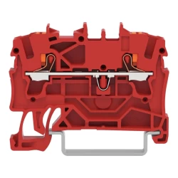 WAGO 2202-1203 2,5 MM KIRMIZI 2 İLETKENLİ PUSH BUTN GEÇİŞ KLEMENS - WAGO