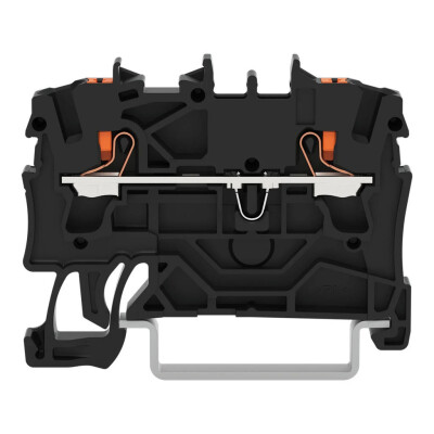 WAGO 2202-1205 2,5 MM SİYAH 2 İLETKENLİ PUSH BUTON GEÇİŞ KLEMENSİ - WAGO