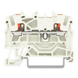 WAGO 2202-1209 2,5 MM A-GRİ 2 İLETKENLİ PUSH BUTON GEÇŞ KLEMENSİ - WAGO