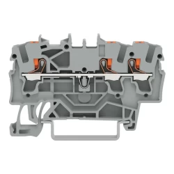 WAGO 2202-1301 2,5 MM GRİ 3 İLETKENLİ PUSH BUTON GEÇİŞ KLEMENS - WAGO