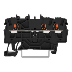 WAGO 2202-1305 2,5 MM SİYAH 3 İLETKENLİ PUSH BUTON GEÇİŞ KLEMENSİ - WAGO