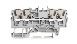 WAGO 2202-1401 2,5 MM GRİ 4 İLETKENLİ PUSH BUTON GEÇİŞ KLEMENSİ - WAGO
