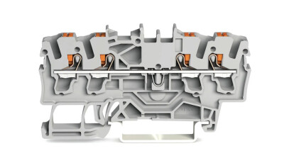 WAGO 2202-1401 2,5 MM GRİ 4 İLETKENLİ PUSH BUTON GEÇİŞ KLEMENSİ - WAGO