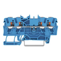 WAGO 2202-1404 2,5 MM MAVİ 4 İLETKENLİ PUSH BUTON GEÇİŞ KLEMENSİ - WAGO