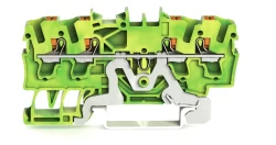 WAGO 2202-1407 2,5 MM SARI-YEŞİL4 İLETKENLİ PUSH BUTON KLEMENSİ - WAGO