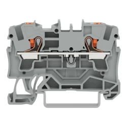 WAGO 2204-1201 4 MM GRİ 2 İLETKENLİ PUSH BUTON GEÇİŞ KLEMENSİ - WAGO