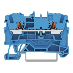 WAGO 2204-1204 4 MM MAVİ 2 İLETKEN PUSH BUTON GEÇİŞ KLEMENSİ - WAGO