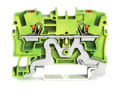 WAGO 2204-1207 4 MM SARI-YEŞİL 2 İLETKEN PUSH BUTON KLEMENSİ - WAGO