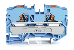 WAGO 2210-1204 10 MM MAVİ (EX) 2 İLETKENLİ PUSH BUTON KLEMENS - WAGO