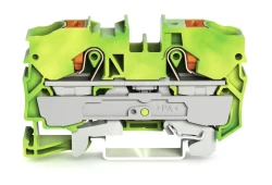 WAGO 2210-1207 10 MM SARI-YEŞİL 2 İLETKENLİ PUSH BUTON KLEMENS - WAGO