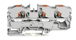 WAGO 2210-1301 10 MM GRİ (EX) 3 İLETKEN PUSH BUTON GEÇİŞ KLEMENSİ - WAGO