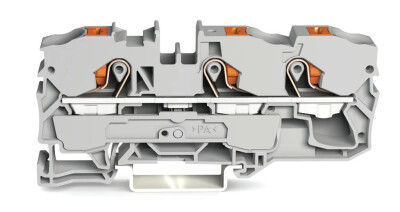 WAGO 2210-1301 10 MM GRİ (EX) 3 İLETKEN PUSH BUTON GEÇİŞ KLEMENSİ - WAGO