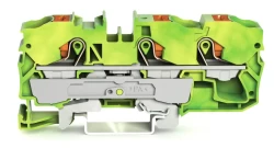 WAGO 2210-1307 10 MM SARI-YEŞİL 3 İLETKENLİ PUSH BUTON KLEMENS - WAGO
