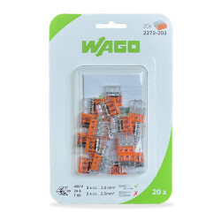 WAGO 2273-203/0996-0020 3 GİRİŞ 2,5 MM TİP BUAT KLEMENSİ T (BLİSTER-20Lİ) - WAGO