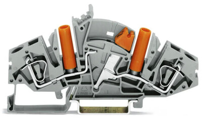 WAGO 282-821 6MM GRİ 2 İLETKENLİ TEST KOVANLI PUSH BUTON KLEMNS - WAGO