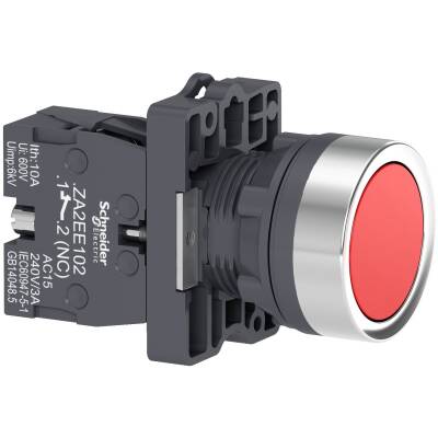 SCHNEIDER XA2EA42 1NK KIRMIZI YAYLI BUTON - 1