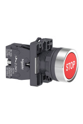 SCHNEIDER XA2EA4342 XA2EA4342 1NK KIRMIZI İŞARETLİ YAYLI BUTON - SCHNEIDER