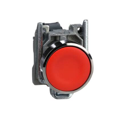 SCHNEIDER XB4BA42 22 MM 1NK KIRMIZI YAYLI METAL BUTON - 1