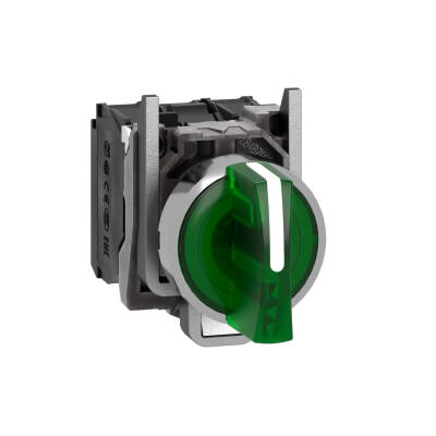 XB4BK133B5 YEŞİL 22mm 24VAC/DC METAL MANDAL BUTON - 1