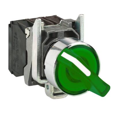 XB4BK133M5 YEŞİL 22mm 230 V AC METAL MANDAL BUTON - 1