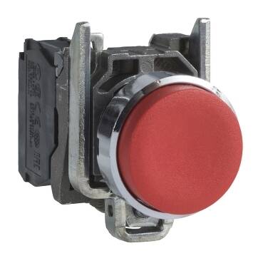 XB4BL42 22 MM 1NK ÇIKIK KAFA PUSH BUTON - 1