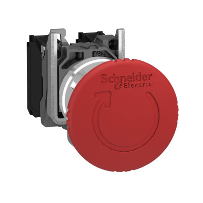 SCHNEIDER XB4BS8444 XB4BS8444 KIRMIZI 40mm METAL BUTON - 1
