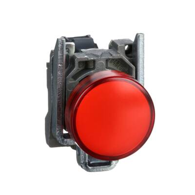 SCHNEIDER XB4BVB4 24V AC/DC 22mm METAL KIRMIZI SİNYAL LAMBASI - 1