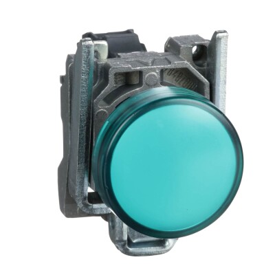 XB4BVG3 YEŞİL 110-120 22mm METAL SİNYAL LAMBA - 1