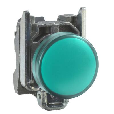SCHNEIDER XB4BVM3 230 VAC 22 MM METAL YEŞİL SİNYAL LAMBASI - 1