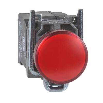 XB4BVM4 KIRMIZI 230 V AC 22mm METAL SİNYAL LAMBA - 1