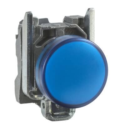 XB4BVM6 MAVİ 230 V AC 22mm METAL SİNYAL LAMBA - 1