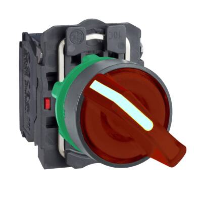 SCHNEIDER XB5AK124M5 XB5AK124M5 KIRMIZI 22mm 230 VAC PLS.LED MAN.BUT. - 1