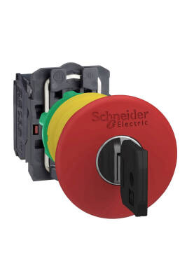 SCHNEIDER XB5AS9445 XB5AS9445 KIRMIZI 40mm ACİL BASM.DÜĞ.PLASTİK BUTON - 1