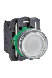 SCHNEIDER XB5AW31G5 XB5AW31G5 BEYAZ 120 V AC 22 mm IŞIKLI YAYLI BUTON - SCHNEIDER