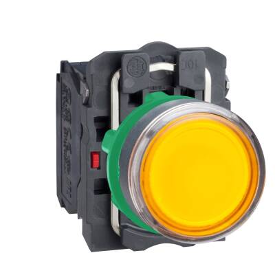 SCHNEIDER XB5AW35B5 SARI 22 MM 24VAC/DC IŞIKLI YAYLI BUTON - 1