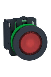 SCHNEIDER XB5FW34B5 XB5FW34B5 30MM 1NO+1NC 24VAC/DC S.A KIRMIZI BUTON - SCHNEIDER