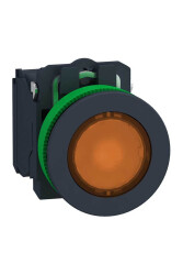 SCHNEIDER XB5FW35B5 XB5FW35B5 30MM 1NO+1NC 24VAC/DC S.A TURUNCU BUTON - SCHNEIDER